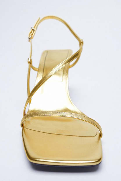 High Heels in Gold Stiletto Style