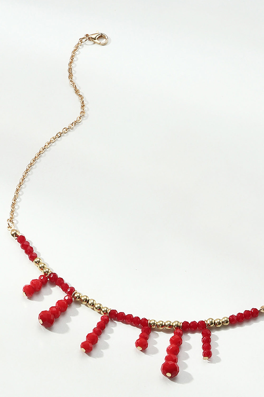 Red Boho-Inspired Necklace