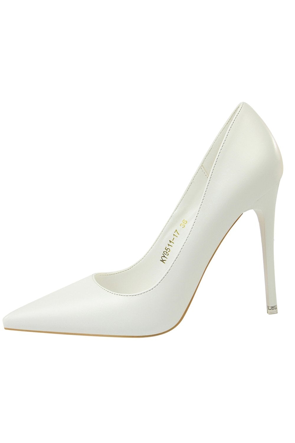 Pointed Stiletto Heels with a Shallow Mouth and Super High Heel