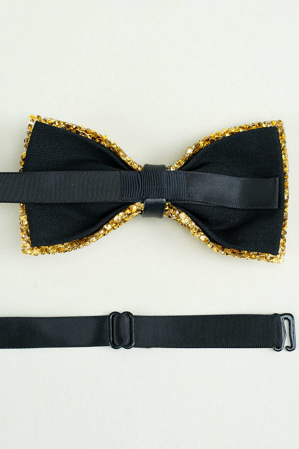 Formal Tuxedo Bow Tie in Golden Adjustable