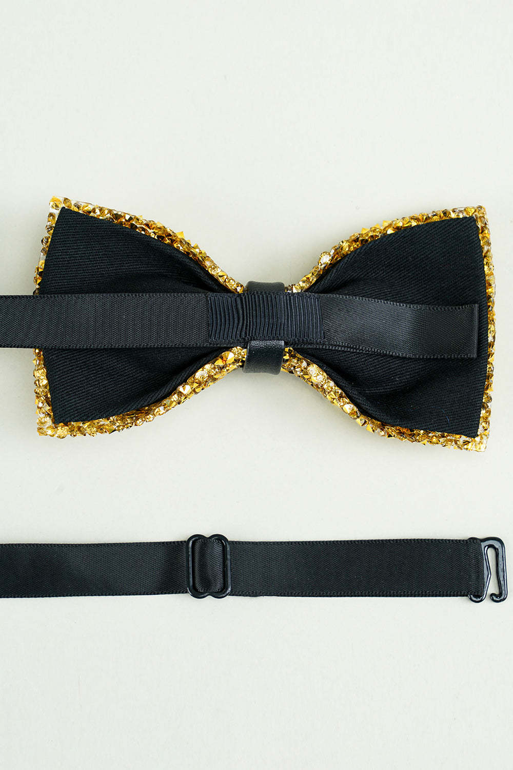 Formal Tuxedo Bow Tie in Golden Adjustable