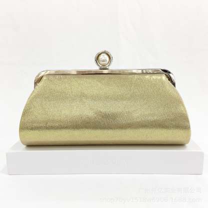 Party Handbag with Black Beaded Fringes