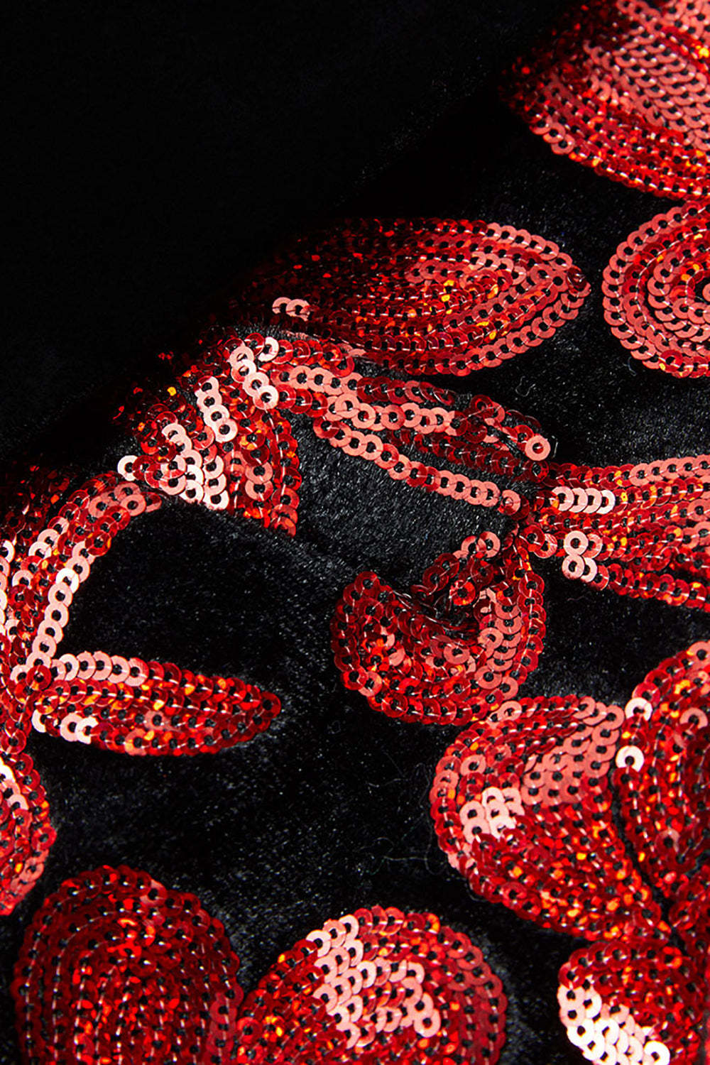 Red Glitter Sequined 2-Piece Suit for Men