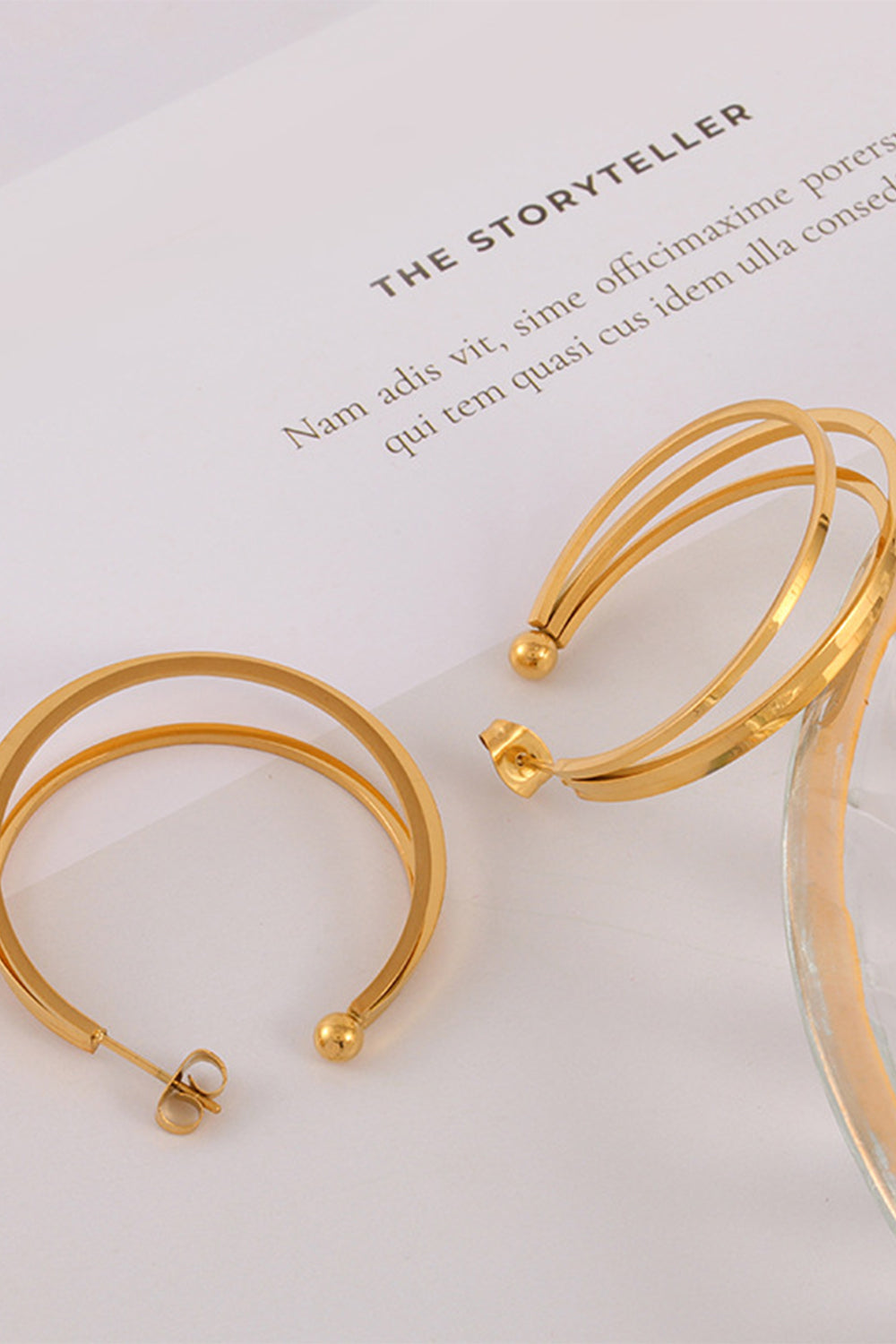 Stylish Metal Hoop Earrings
