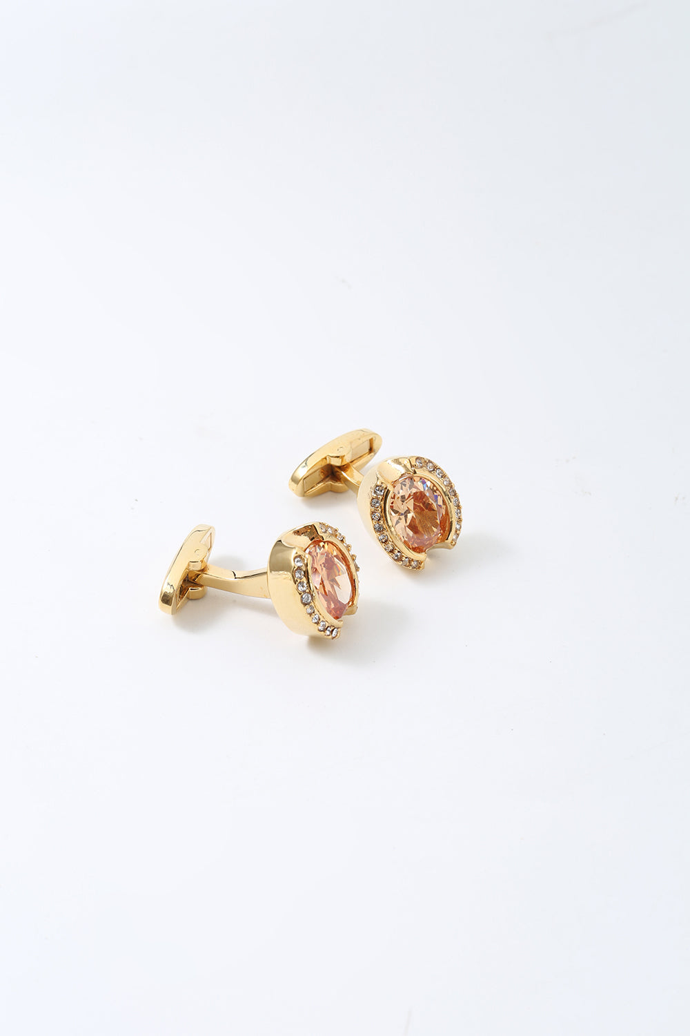 Men's Golden Tuxedo Shirt Cufflinks