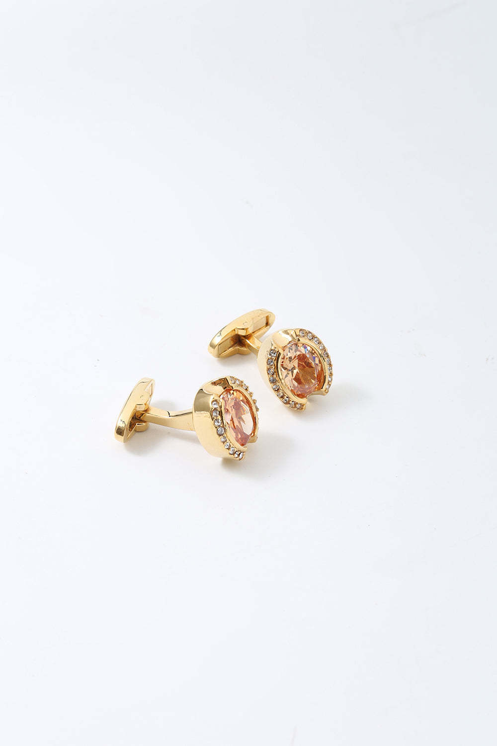 Men's Golden Tuxedo Shirt Cufflinks