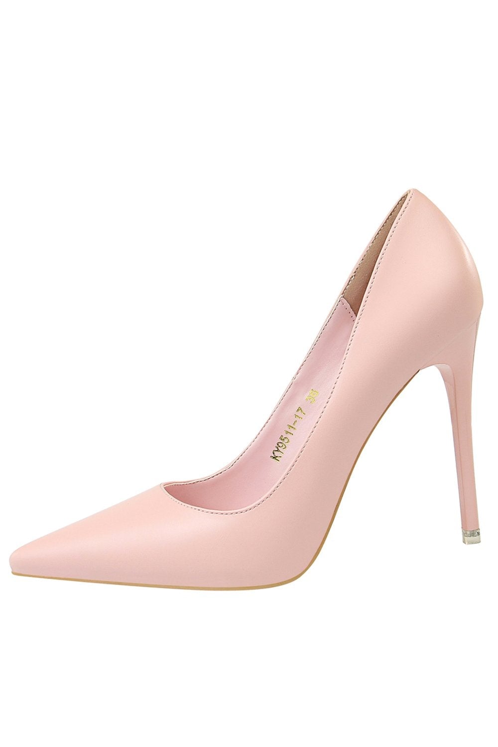 Pointed Stiletto Heels with a Shallow Mouth and Super High Heel