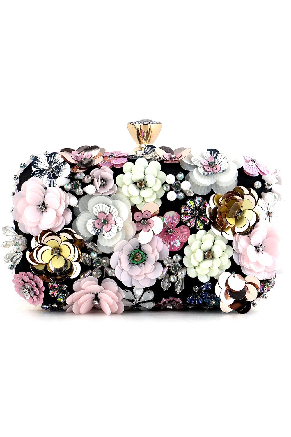 Evening Clutch Featuring a Floral Design