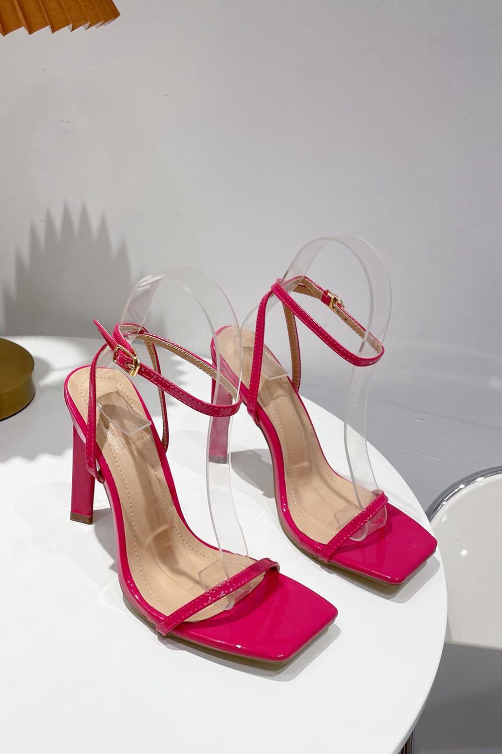 Thick High Heels with Square Head in One Word