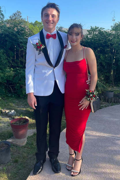 White Slim Fit Prom Suits for Men with Shawl Lapel