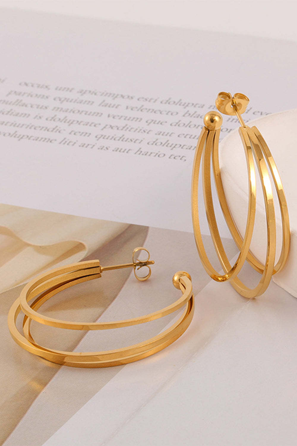 Stylish Metal Hoop Earrings