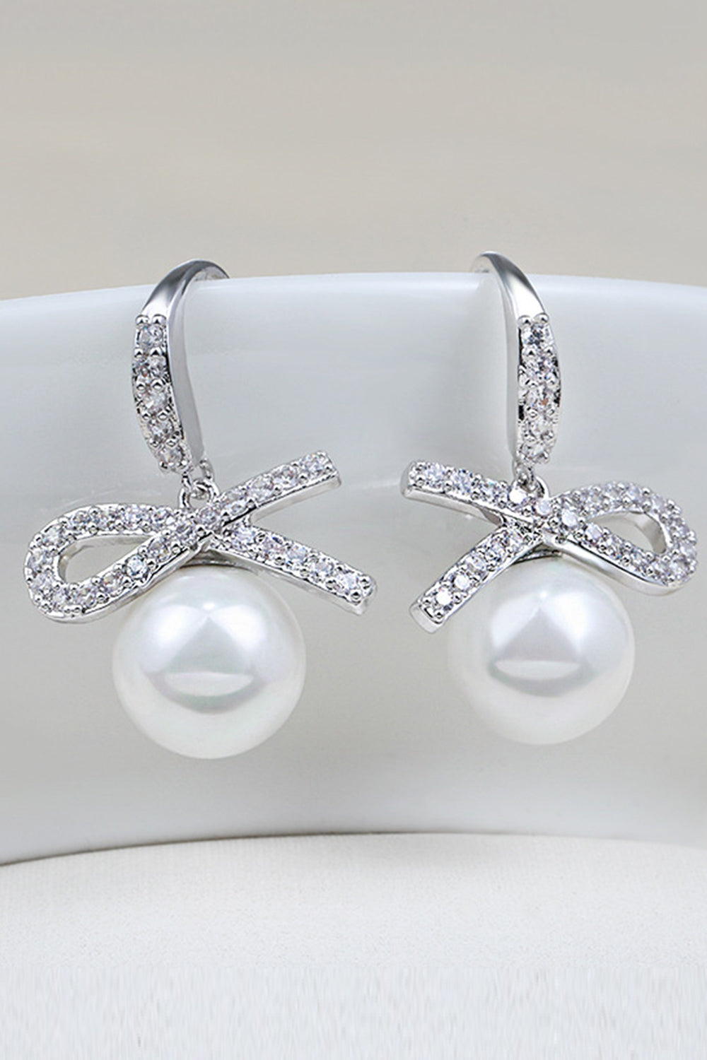 Earring with Pearl Beading