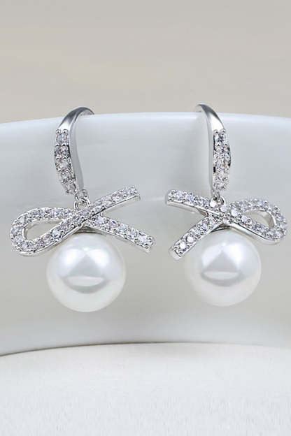 Earring with Pearl Beading