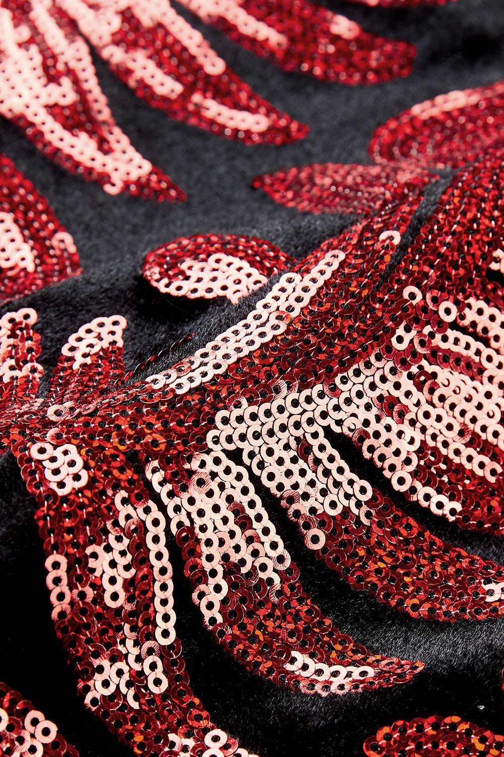 Men's 2-Piece Suits with Shawl Lapel One Button and Red Sequins