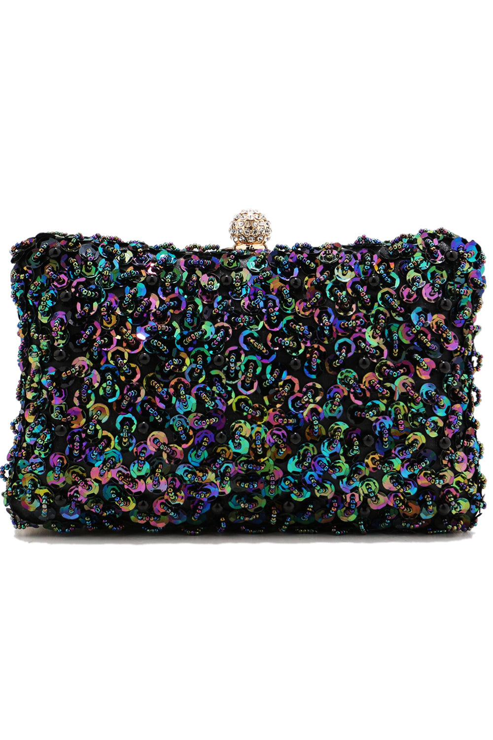 Prom Handbag with Black Sequins