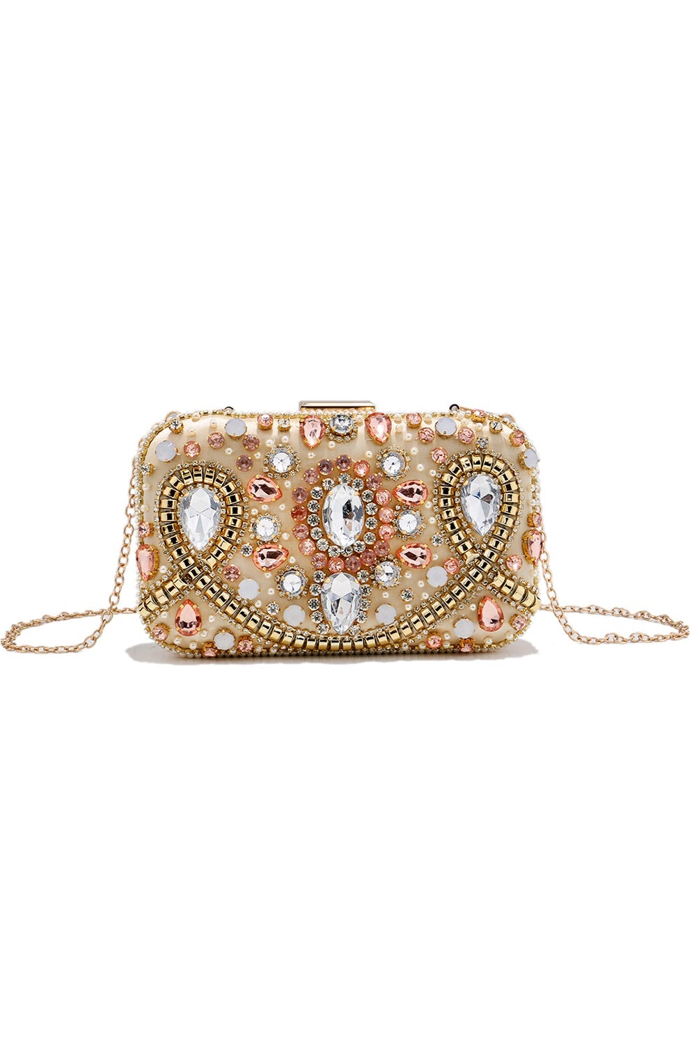 Embroidered Beaded Clutch for Parties