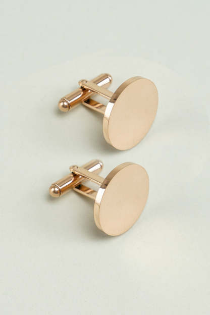 Golden Cufflinks for Men's Tuxedo
