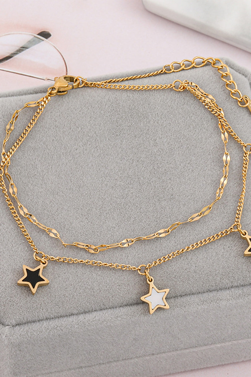 Romantic Pentagram Bracelet in Titanium Steel