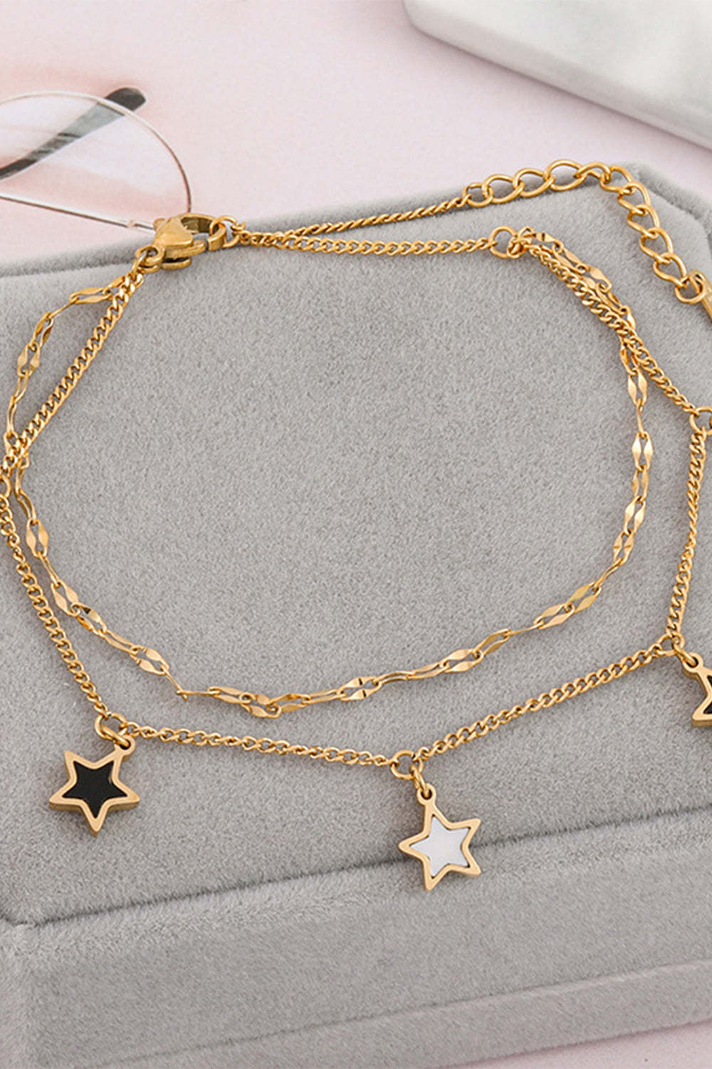 Romantic Pentagram Bracelet in Titanium Steel