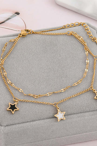 Romantic Pentagram Bracelet in Titanium Steel