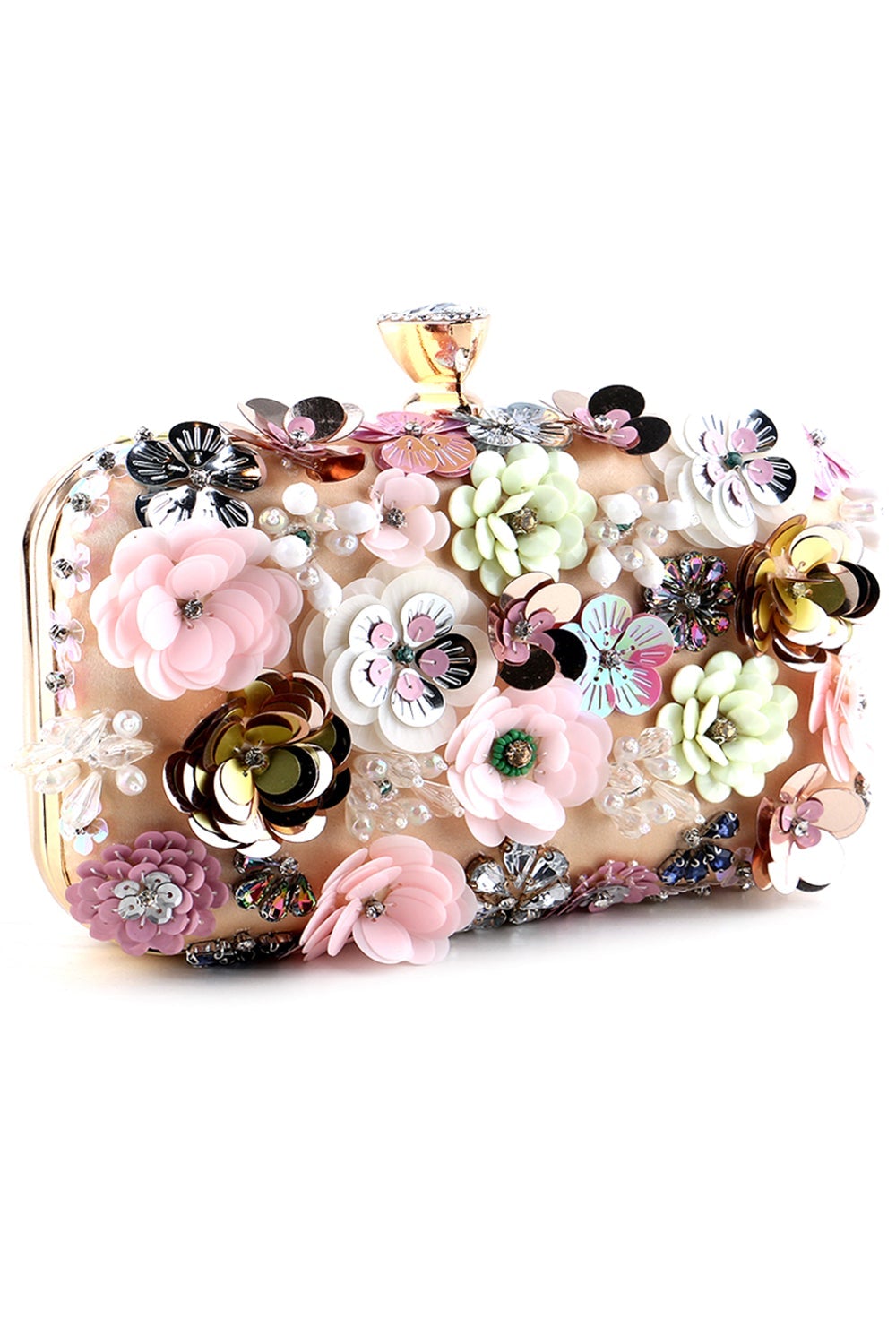 Evening Clutch Featuring a Floral Design