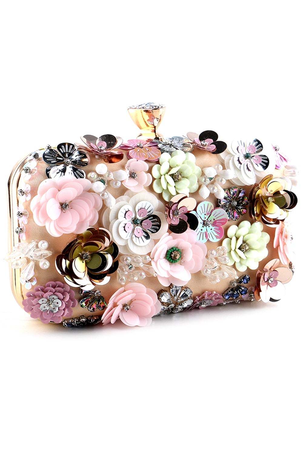 Evening Clutch Featuring a Floral Design