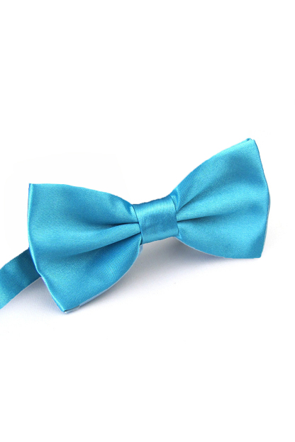 Adjustable Satin Prom Bow Tie in Light Pink