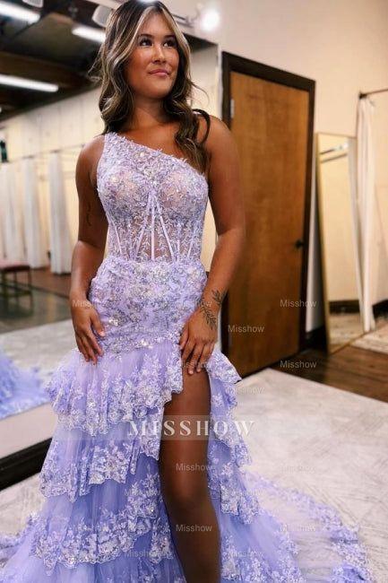 Amazing Column Satin Sleeveless Prom Evening Dresses With Ruffles Split