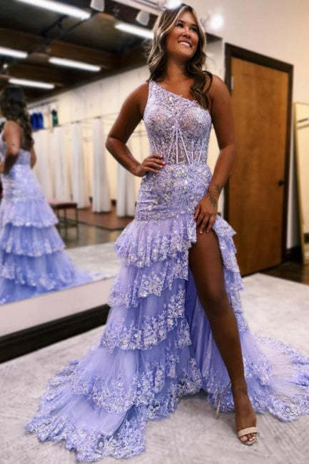 Amazing Column Satin Sleeveless Prom Evening Dresses With Ruffles Split