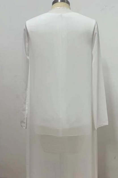 Amazing Two Pieces Mother of The Bride Suit Chiffon Scoop Bridesmaid Dresses