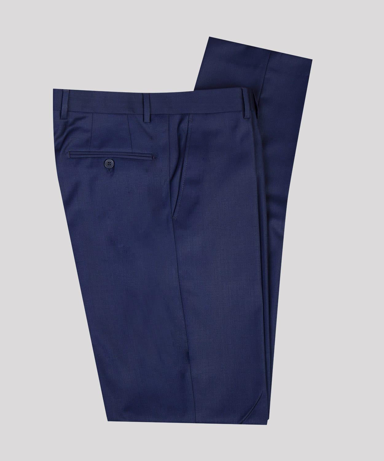 Dark Navy Stylish Peak Lapel Three-Piece Men’s Suits