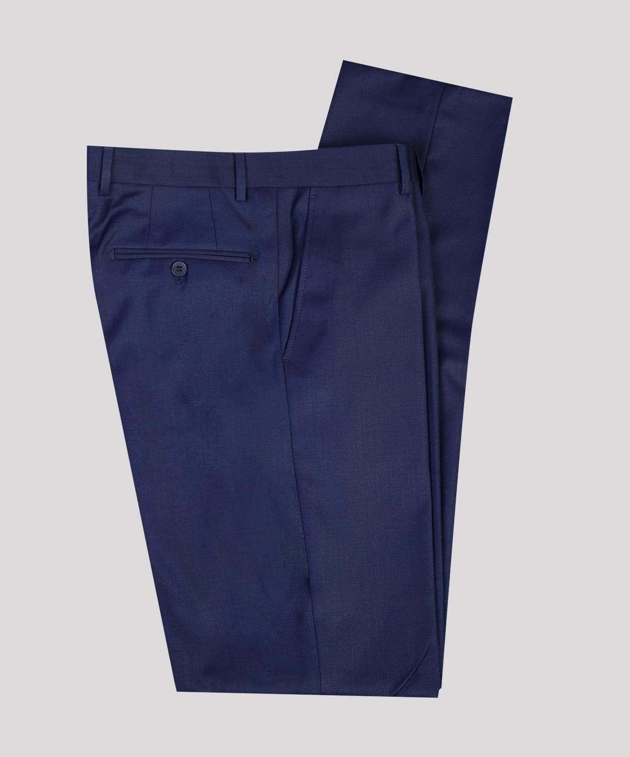 Dark Navy Stylish Peak Lapel Three-Piece Men’s Suits