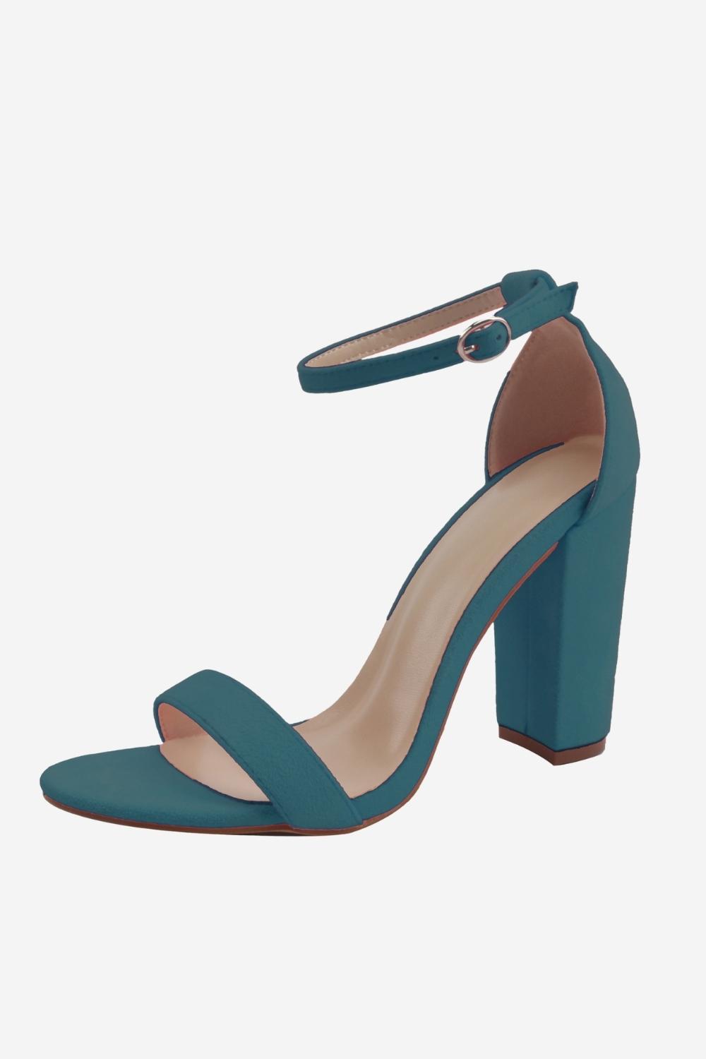 High Heel Sandals with a Single Chunky Strap