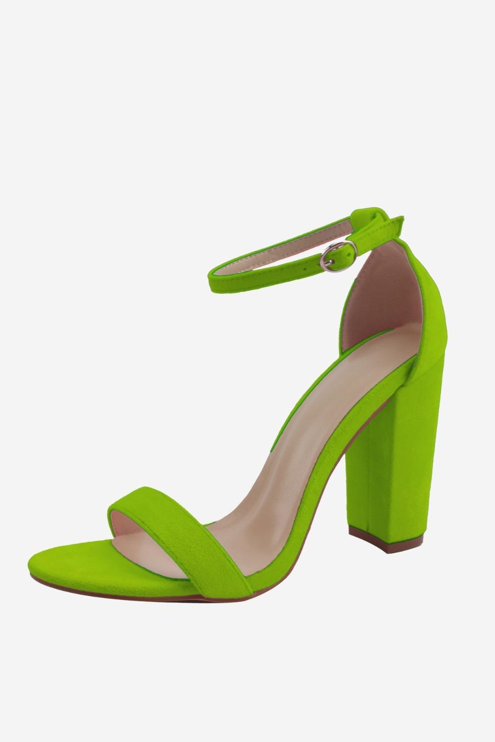 High Heel Sandals with a Single Chunky Strap