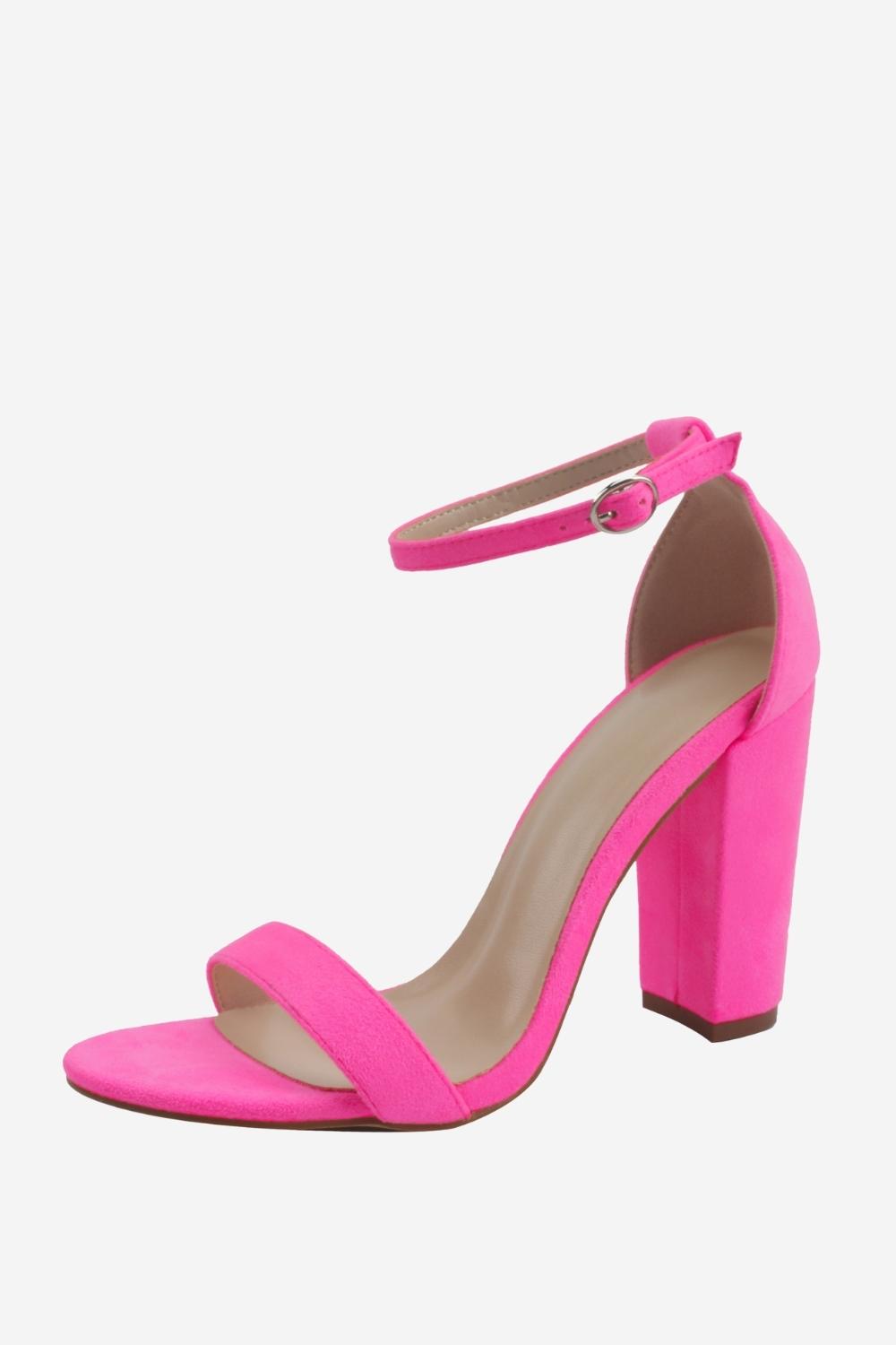 High Heel Sandals with a Single Chunky Strap
