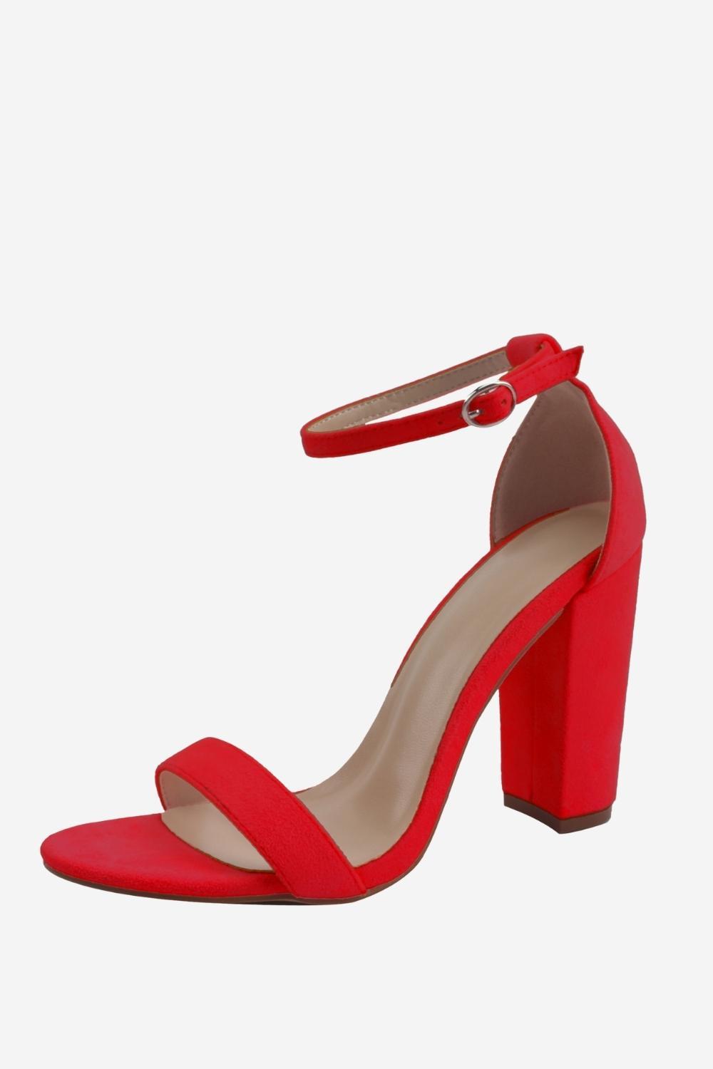 High Heel Sandals with a Single Chunky Strap