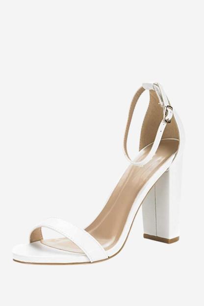 High Heel Sandals with a Single Chunky Strap