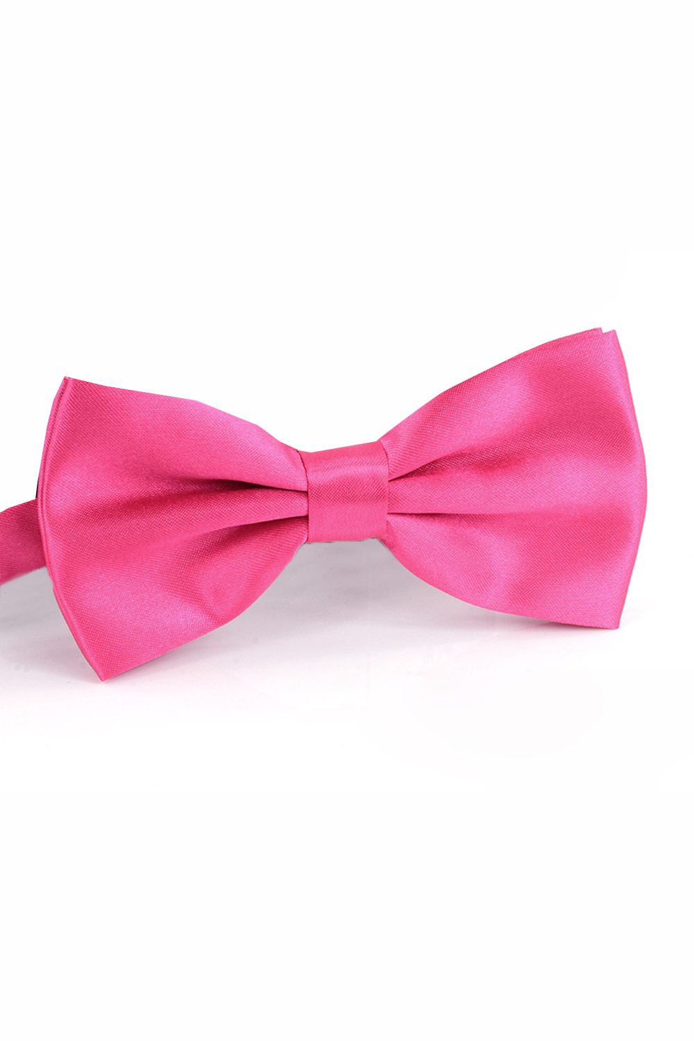 Adjustable Satin Prom Bow Tie in Light Pink