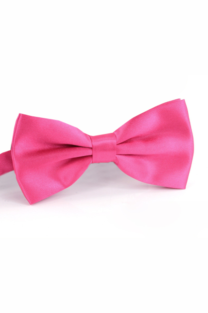Adjustable Satin Prom Bow Tie in Light Pink