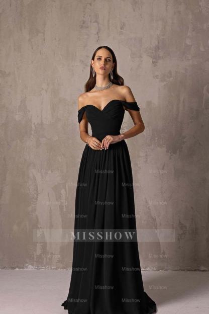 Off the Shoulder Strapless Sleeveless Long Formal Dress With Ruffles