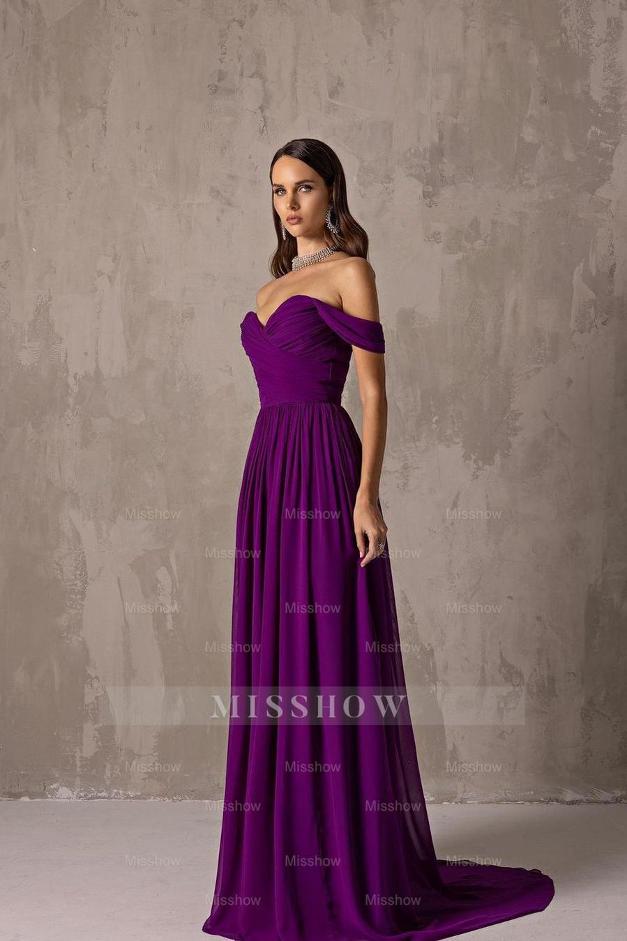 Off the Shoulder Strapless Sleeveless Long Formal Dress With Ruffles