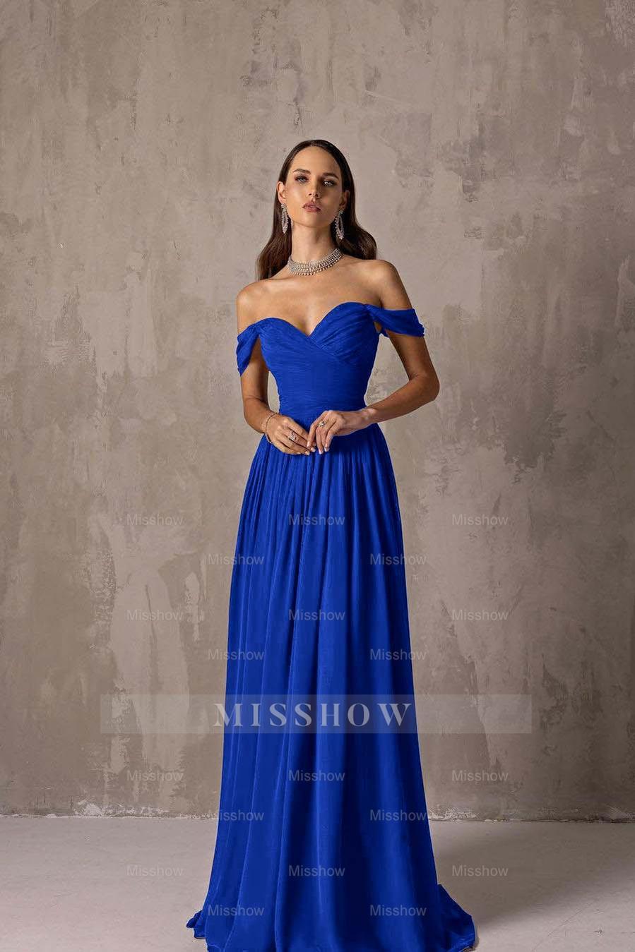 Off the Shoulder Strapless Sleeveless Long Formal Dress With Ruffles