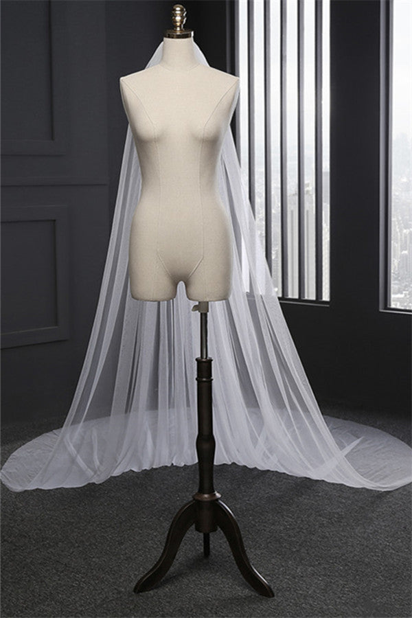 Princess Cute Lace Cut Edge 1.5*3M Wedding Veils with Appliques