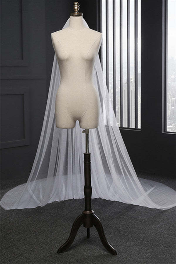 Princess Cute Lace Cut Edge 1.5*3M Wedding Veils with Appliques