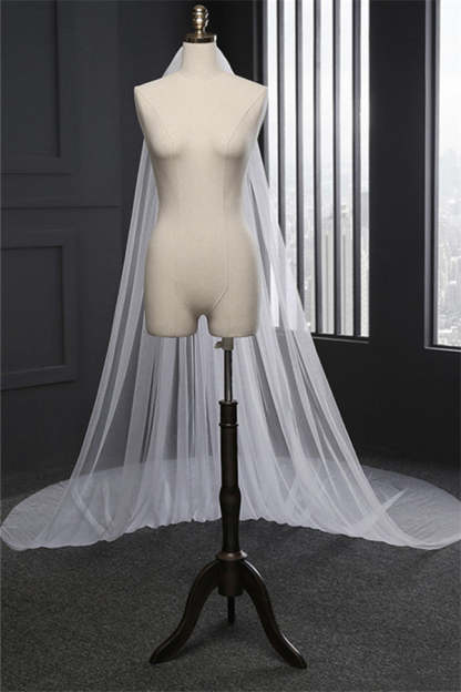 Princess Cute Lace Cut Edge 1.5*3M Wedding Veils with Appliques