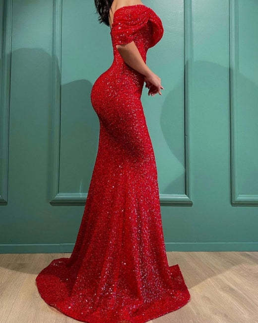 Prom Evening Dresses long red | Evening dresses glitter
