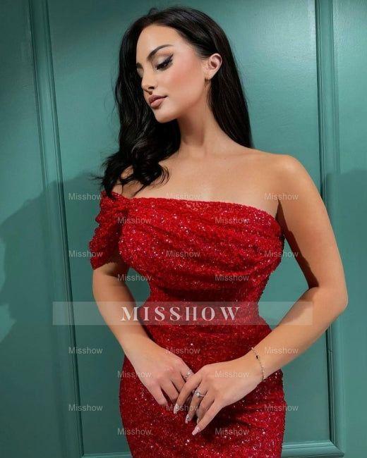 Prom Evening Dresses long red | Evening dresses glitter