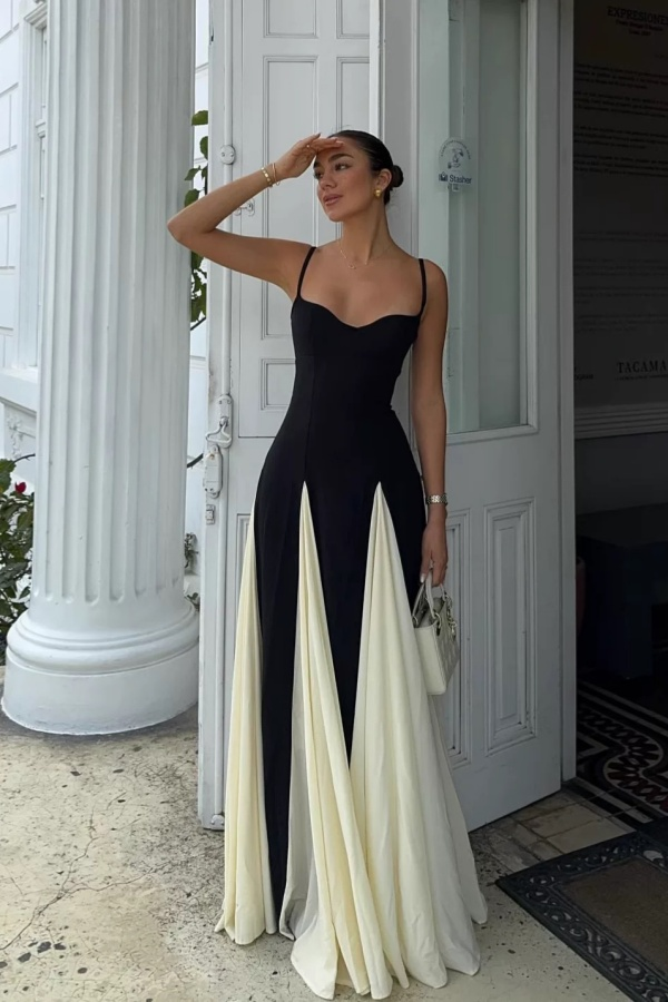 Sweetheart Spaghetti Strap Sleeveless Long Formal Dress With Ruffles