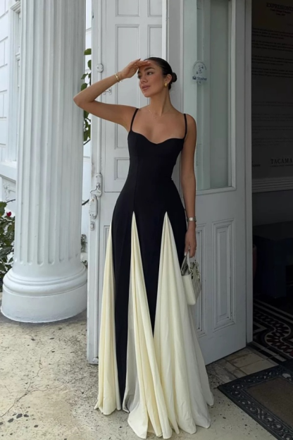 Sweetheart Spaghetti Strap Sleeveless Long Formal Dress With Ruffles