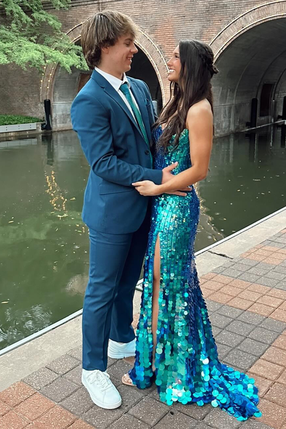 Dark Navy Formal Men's Prom Suit with Notched Lapel 2-Piece